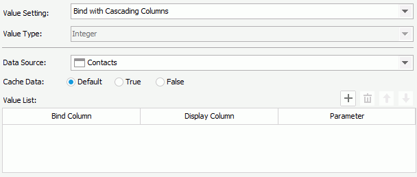 Bind with Cascading Columns