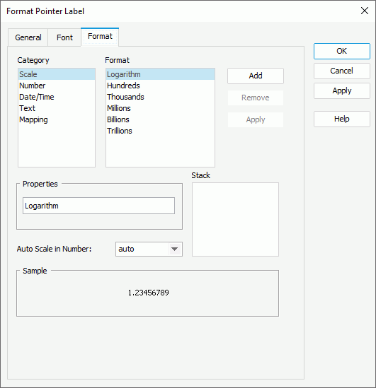 Format Pointer Label - Format