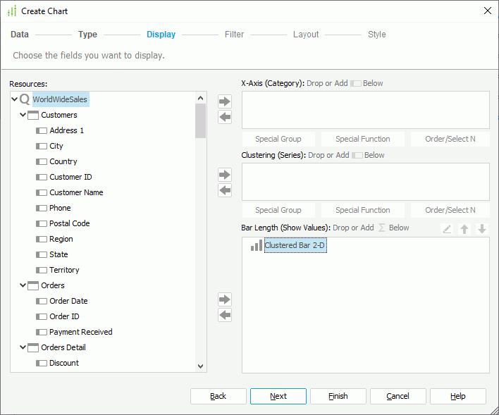 Create Chart - Display