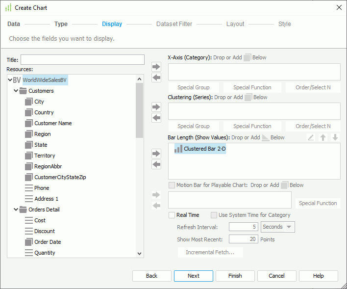 Create Chart - Display